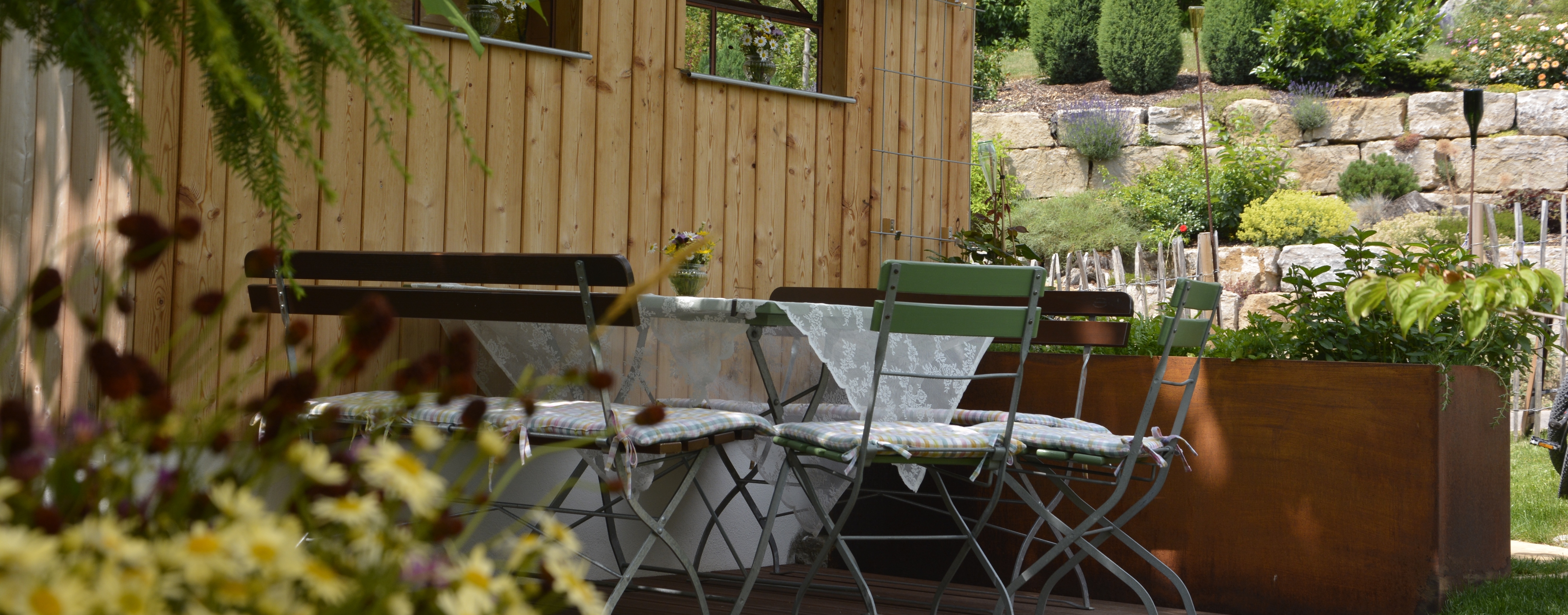 Café Gartenansicht